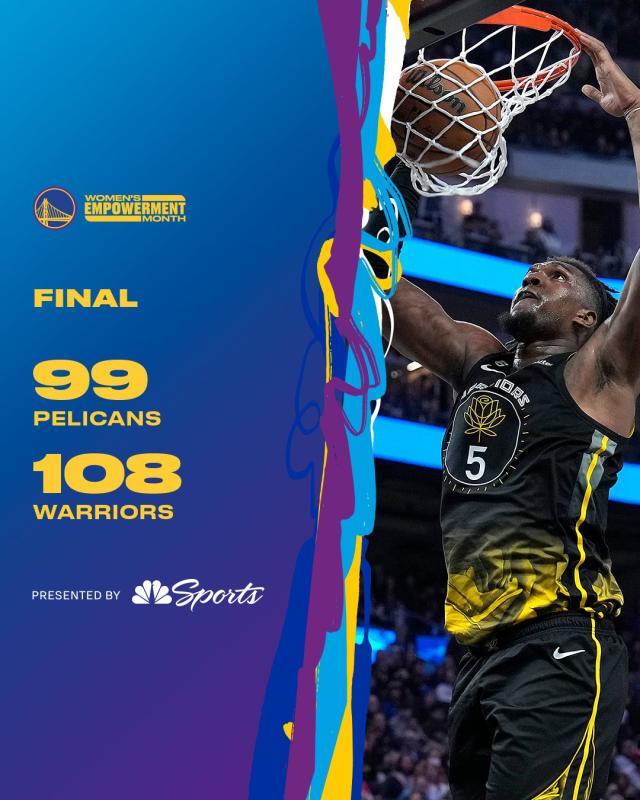 开云体育-勇士连续4场两位数逆转!没有库里维金斯仍五连胜